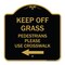 Signmission Designer Series Sign Lawn Boss Sign Stake Kit, Black & Gold Aluminum Sign, 18" x 18", BG-1818-23888 A-DES-BG-1818-23888 - alternate 1